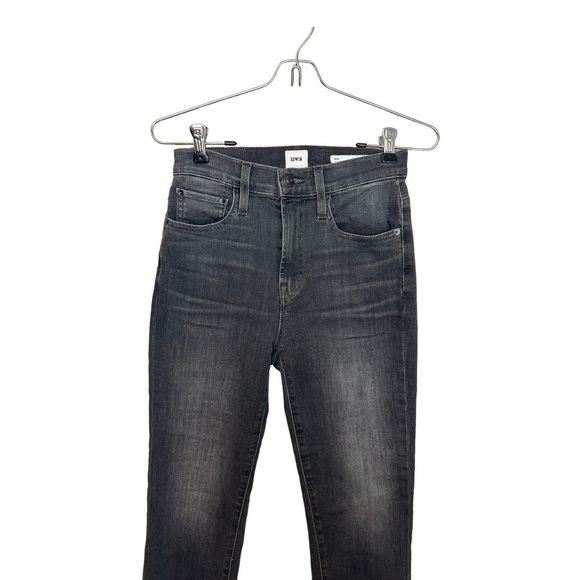 Edwin Bree High Waist Raw Hem Straight Leg Jeans 25 - Picture 4 of 9